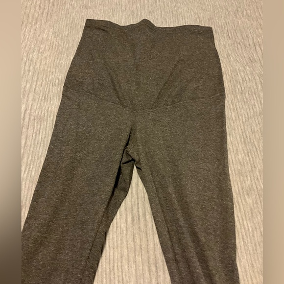 Maternity Oh Mamma Gray Leggings Size M - Picture 1 of 8